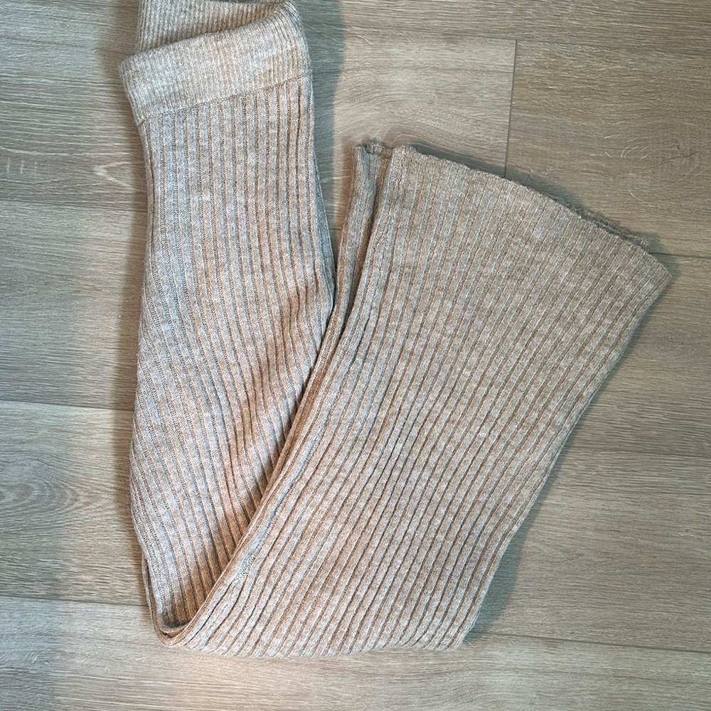 H&M Cozy Ribbed Knit Pants - Beige - Picture 3 of 6